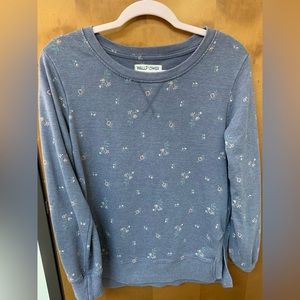 Wallflower lightweight floral sweatshirt top